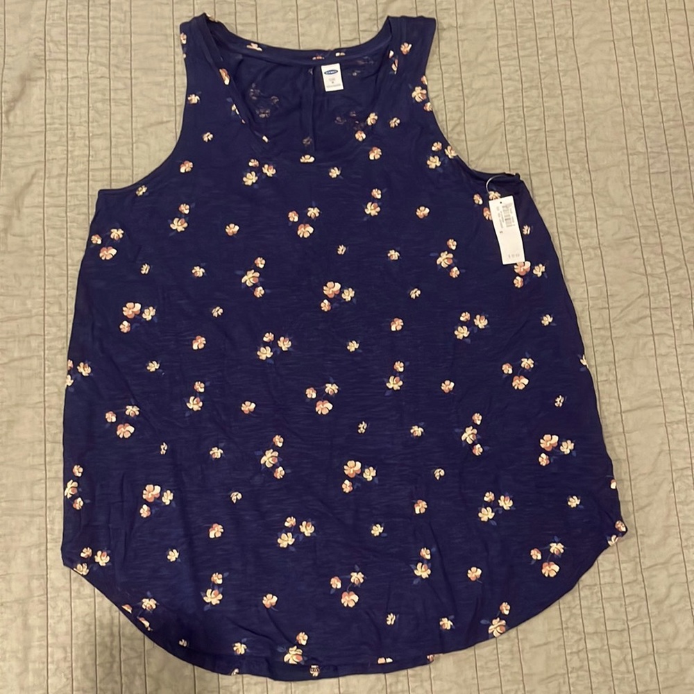 NWT - Old Navy (M) - Floral Sleeveless Tunic Top